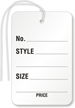 Garment Tag ( 2-7/8 in. x 1-3/4 in.) with String