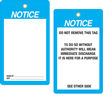 3¼” x 6” Vinyl Safety Tag