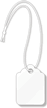 White Merchandise Tag (with strings)