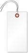 White Tyvek Shipping Tags (with pre-attached wires)
