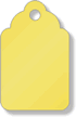 Yellow Merchandise Tag