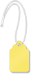 Yellow Merchandise Tag (with strings)