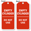 Gas Cylinder Status Tag - Empty