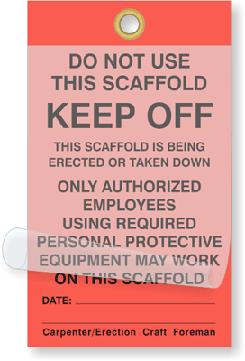 Do Not Use Self Laminating Tag