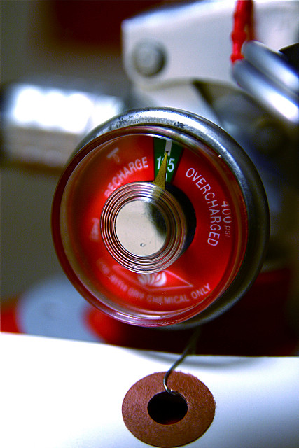 Fire Extinguisher With Tag