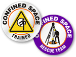 Confined Space Stickers
