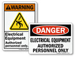 Electrical Equipment Signs