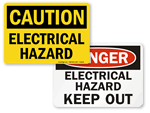 Electrical Hazard Signs