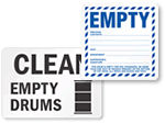 Empty Drum Labels