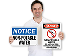 Non Potable Water Signs