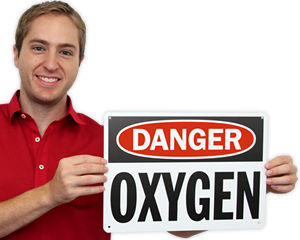Oxygen Signs & Oxygen in Use Signs