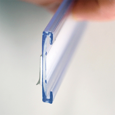 Pack of 25 SmartSign Label HolderC Design 1 X 4 Clear Plastic 