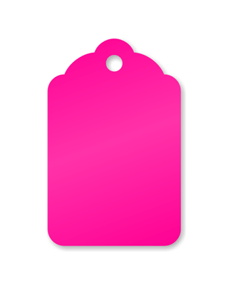 100 PINK Price Tag Perforated Retail SMALL 1-14" X 1-7/8" MERCHANDISE SMALL 