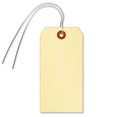 Economical tags are made of writable 12 point cardstock. - Plain tags,  without strings, can be used with tagging guns (such as the Tach-It®).