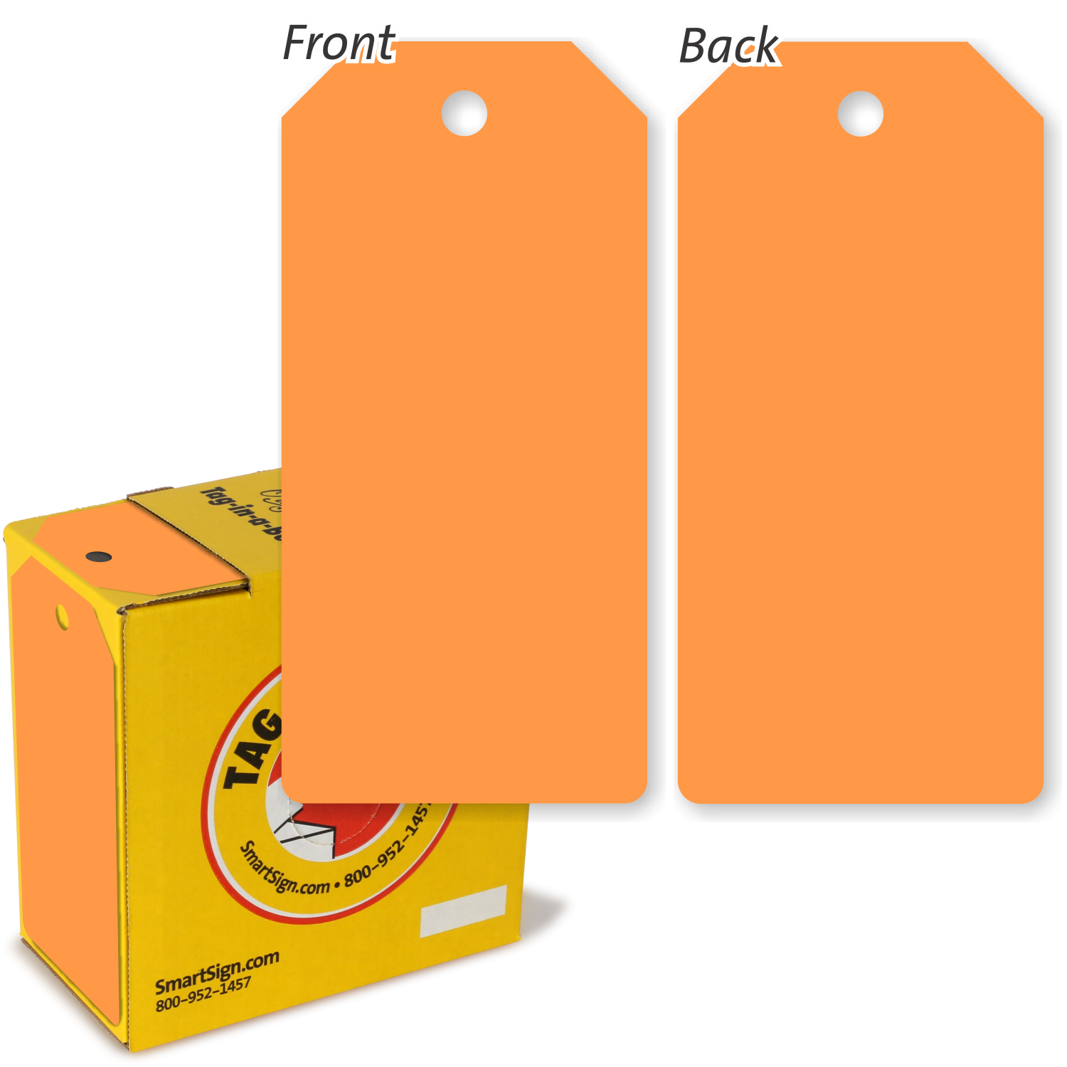 TAG A&G エクストラファンシー 6.25 in. x 3 in. Economy Colored Coded Tag-in-a-Box, Plastic, SKU