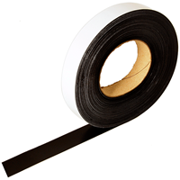 Magnetic Write-On Label Holder Roll, 1 in. x 50'