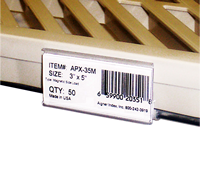 WireRac MAX, wire shelving label holder