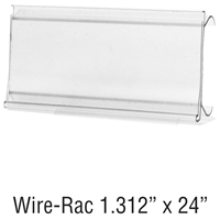 WireRac, wire shelving label holder