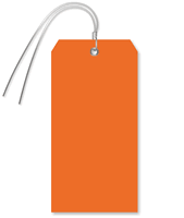 Orange Plastic Wire Tag