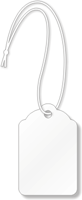 White Merchandise Tag (with strings)