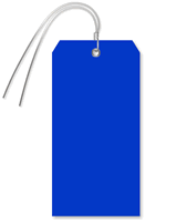 Blue Plastic Wire Tag