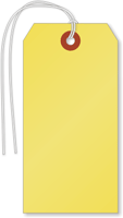 Yellow Cardstock Tags (with strings)