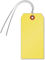 Yellow Cardstock Tags (with wires)