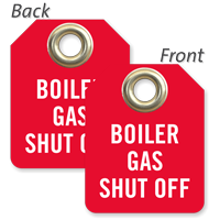 Boiler Gas Shut Off Mini Tag