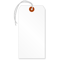 13-Pt Cardstock Shipping Tag White 