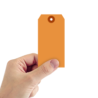 Orange Cardstock Tags