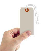 Grey Cardstock Tags (with strings)