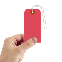Red Cardstock Tags (with strings)