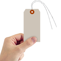 Grey Cardstock Tags (with wires)