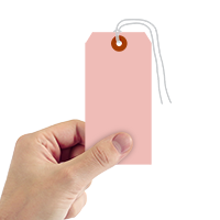 Pink Cardstock Tags (with strings)