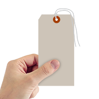 Grey Cardstock Tags (with strings)