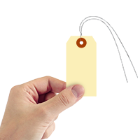 Manila 10-point Cardstock Tags (with pre-attached wires)