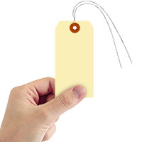 Manila 10-point Cardstock Tags (with pre-attached wires)