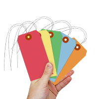 13-Pt Cardstock Shipping Tag Rainbow Mix 
