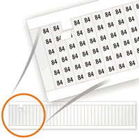 Electrical Labels, Wire Marker Card, 84