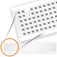 Electrical Labels, Wire Marker Labels Card, 96