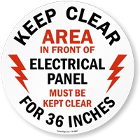 Adhesive Floor Sign - Caution